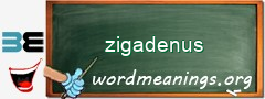 WordMeaning blackboard for zigadenus